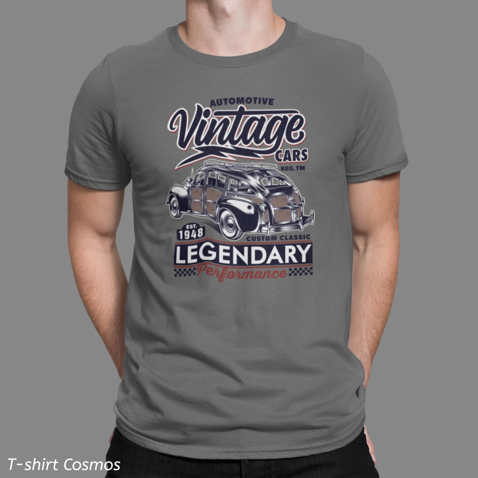 Retro Vintage Legendary Car T-Shirt, classic car, Dads gift, old school L