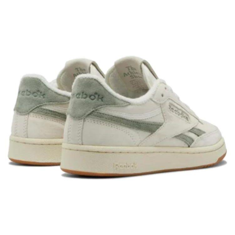 Reebok Club C Revenge Vintage Comfortable Versatile Low-Top Sneakers Women Sneakers Off-White Green GV6970