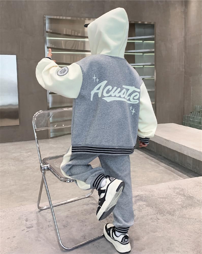 KOSIKINI Tracksuit featuring a Long Sports and Sizes and perfect for spring and This junior tracksuit set makes a great Day gift for 2-Piece Boys'