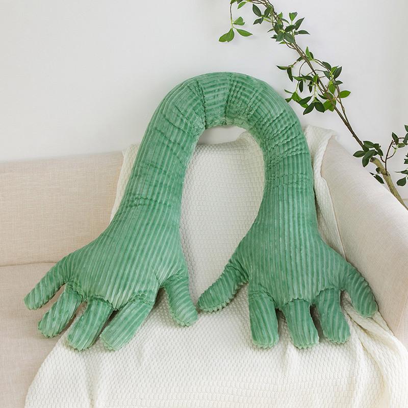 Cuscino Peluche Forma Mano Blu Creativo Divertente Nordico Regalo Per Ragazze e Ragazzi