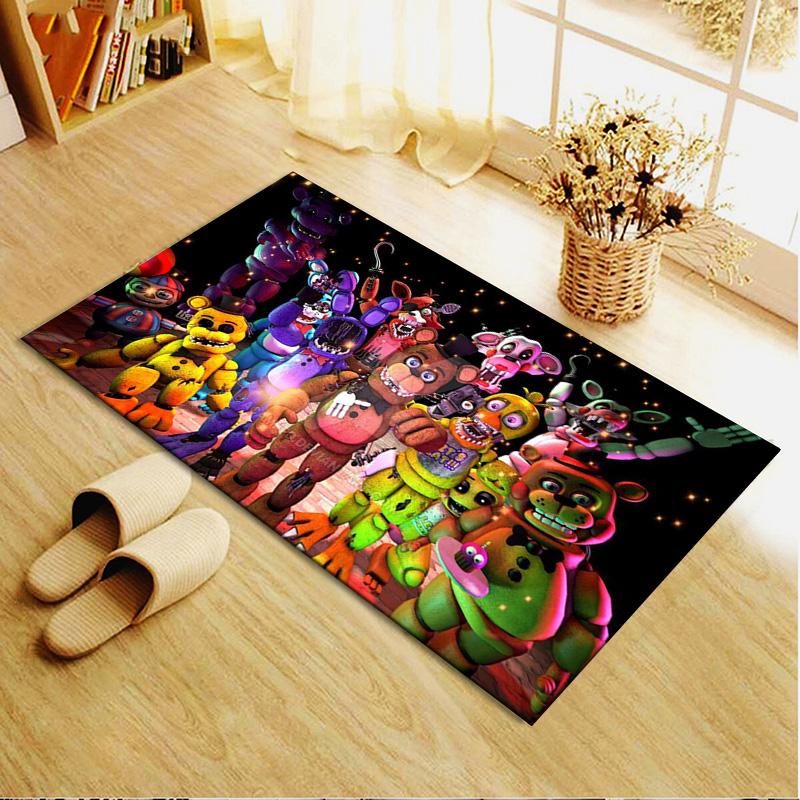 FNAF Carpet Rug for Living Room Bedroom Home Sofa Decoration,Kids play Non-slip Floor Mat