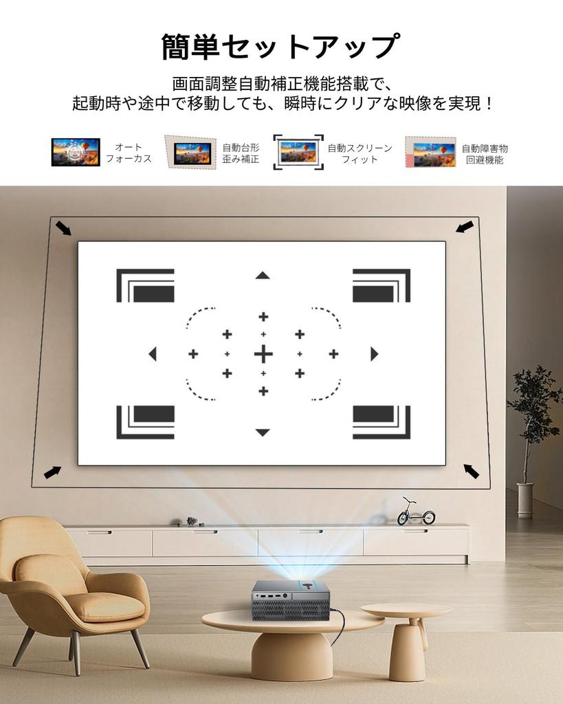 Officially Licensed Netflix Projector with Auto Focus and AI XNANO X6ATV 4K Projector for Home and Business DoIby Android TV and True 1080P WiFi