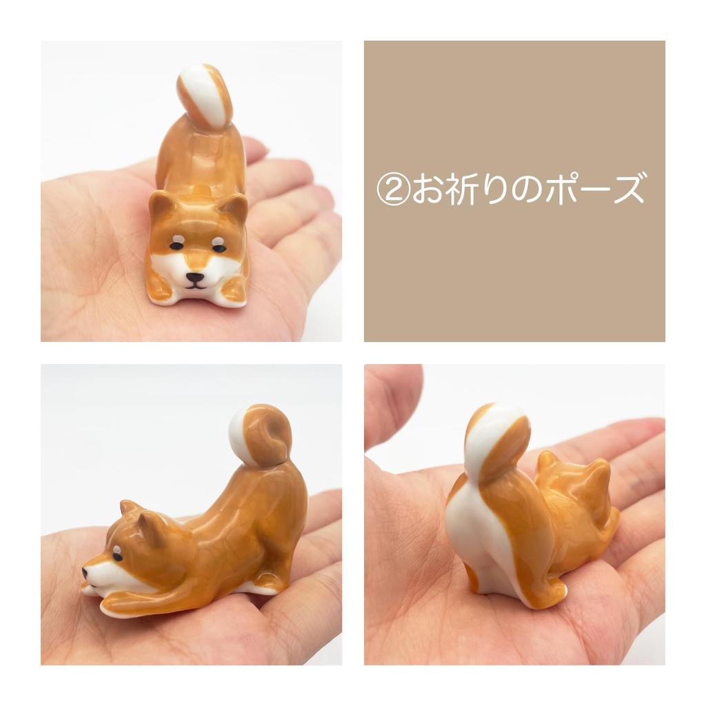 Roztomilé nádobí Inu Shiba Inu na odkládací podložku na hůlky 6 x 4 cm Zvířecí Různé Psí zboží Lidské nádobí Bílé SAN4573 "Shiba Everyday" (Sada 3) Cca.