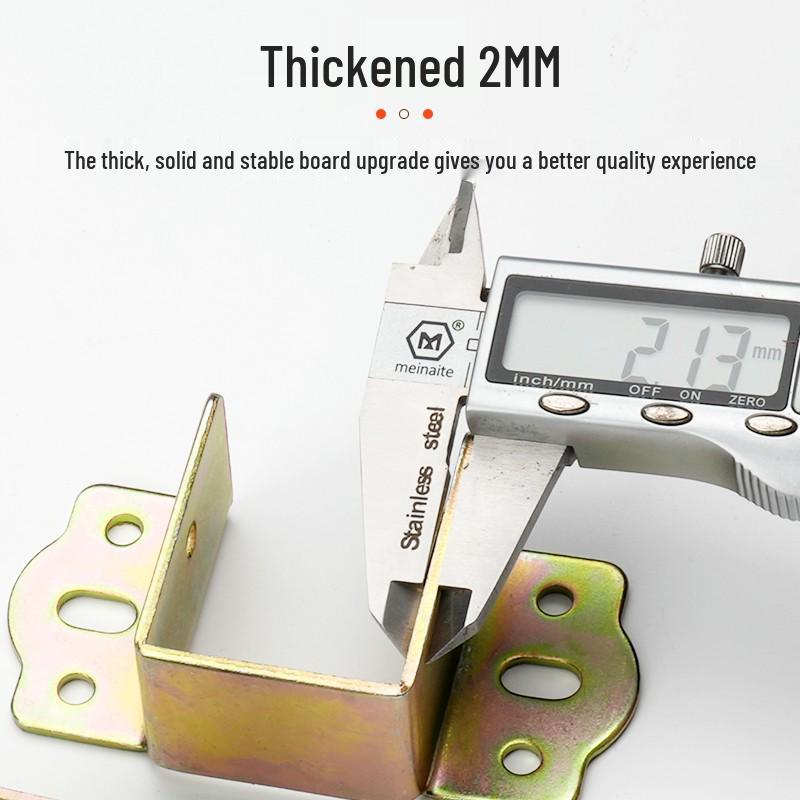 Heavy-Duty Bed Corner Bracket & Hook Fastener Set with Latch and Hinge