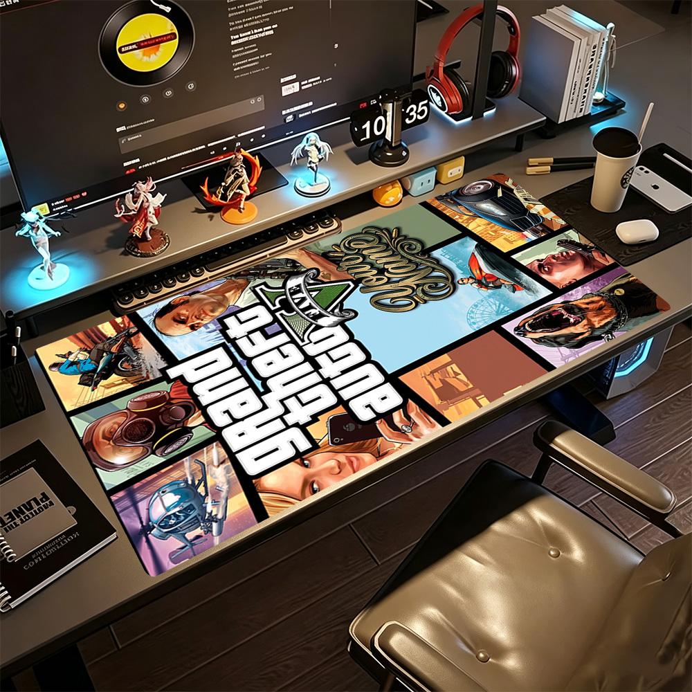 Gta Personalized Name Mouse Pad Keyboard Pad HD Print Desk Pad Non-Slip Rubber Bottom Office Desk Accessory