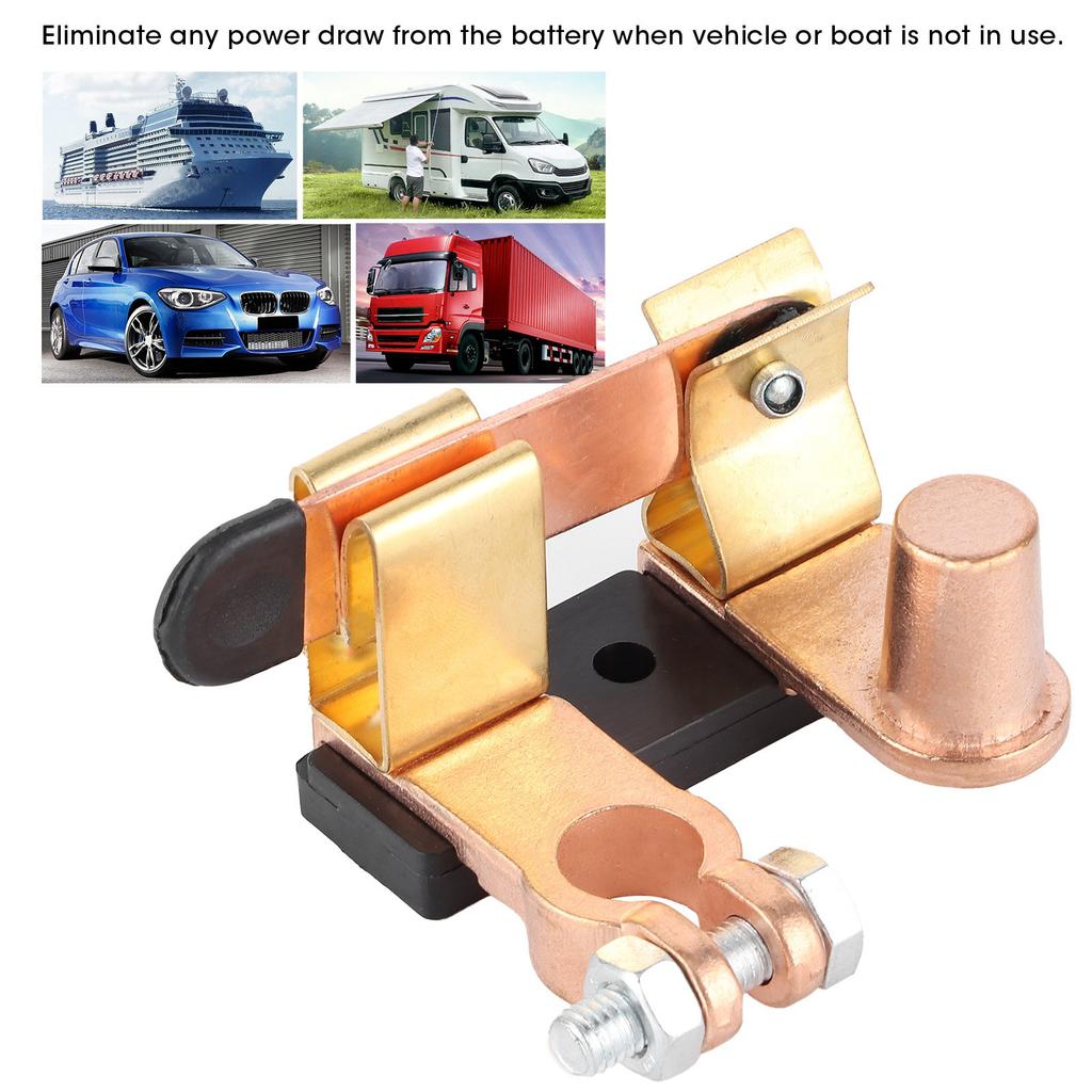 12V 250A Battery Disconnect Switch Isolator Top Post Blade Shut Off for Marine Car Boat RV Truck