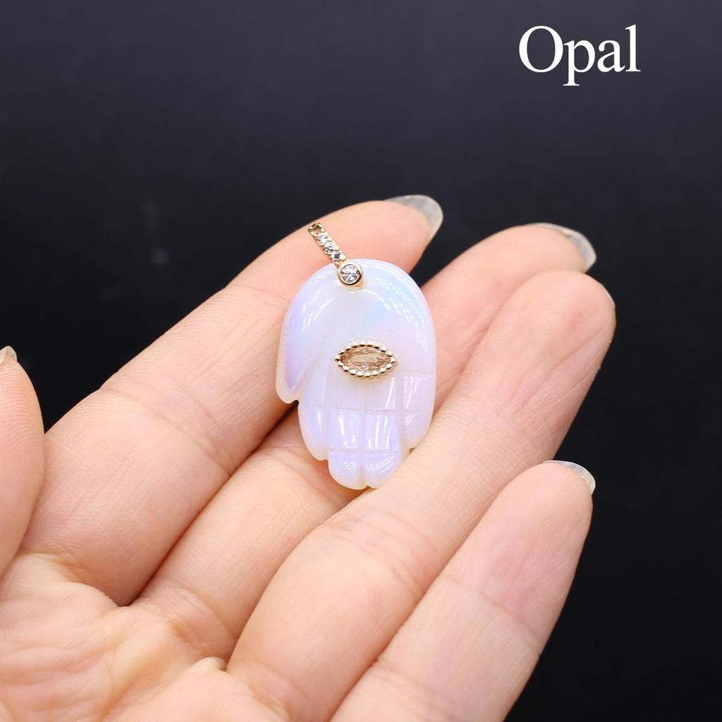1Pc, Hand of Faramith Pendant, Energy Natural Stone Reiki Healing Crystal Gemstone Charms for Jewelry Making DIY Necklace Christmas Gift 18×32mm