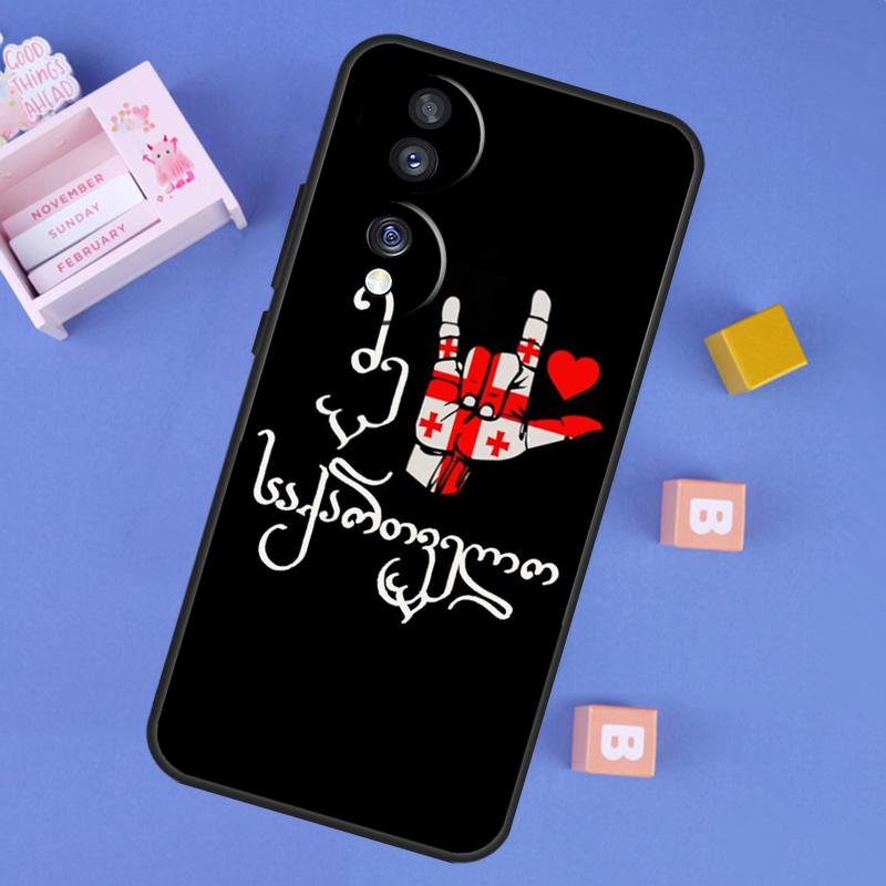 Georgia Flag Case For Honor Win RT 400 200 Pro 50 70 90 X9a X9b X9c X9d X8b X8c Magic 8 Pro 6 7 Lite Cover