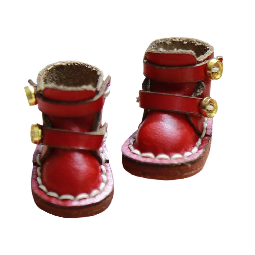 

rakulifey Ботинки Obitsu 11 для OB11 Милая обувь для Obitsu 5 цветов Обувь, Куклы, Куклы, (красный)