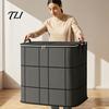 Home Storage Bags for Toys Moving Bin with Reinforced Handles And Zipper, Extra Large Capacity Supplies Linens Non-woven Fabric Organizer, Foldable