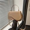 Popular new simple texture bag women's bag solid color shoulder crossbody portable small square bag