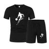 Men's Summer Mesh Jogging Set: Short-Sleeved T-shirt + Sports Shorts - Fashionable Casual Sportswear