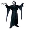 1 szett gyerekeknek Halloween jelmez szett hátborzongató szellem Cosplay maszk kesztyűk öv köntös öltöny farsangi parti előadás kísértetházi gyerekruha
