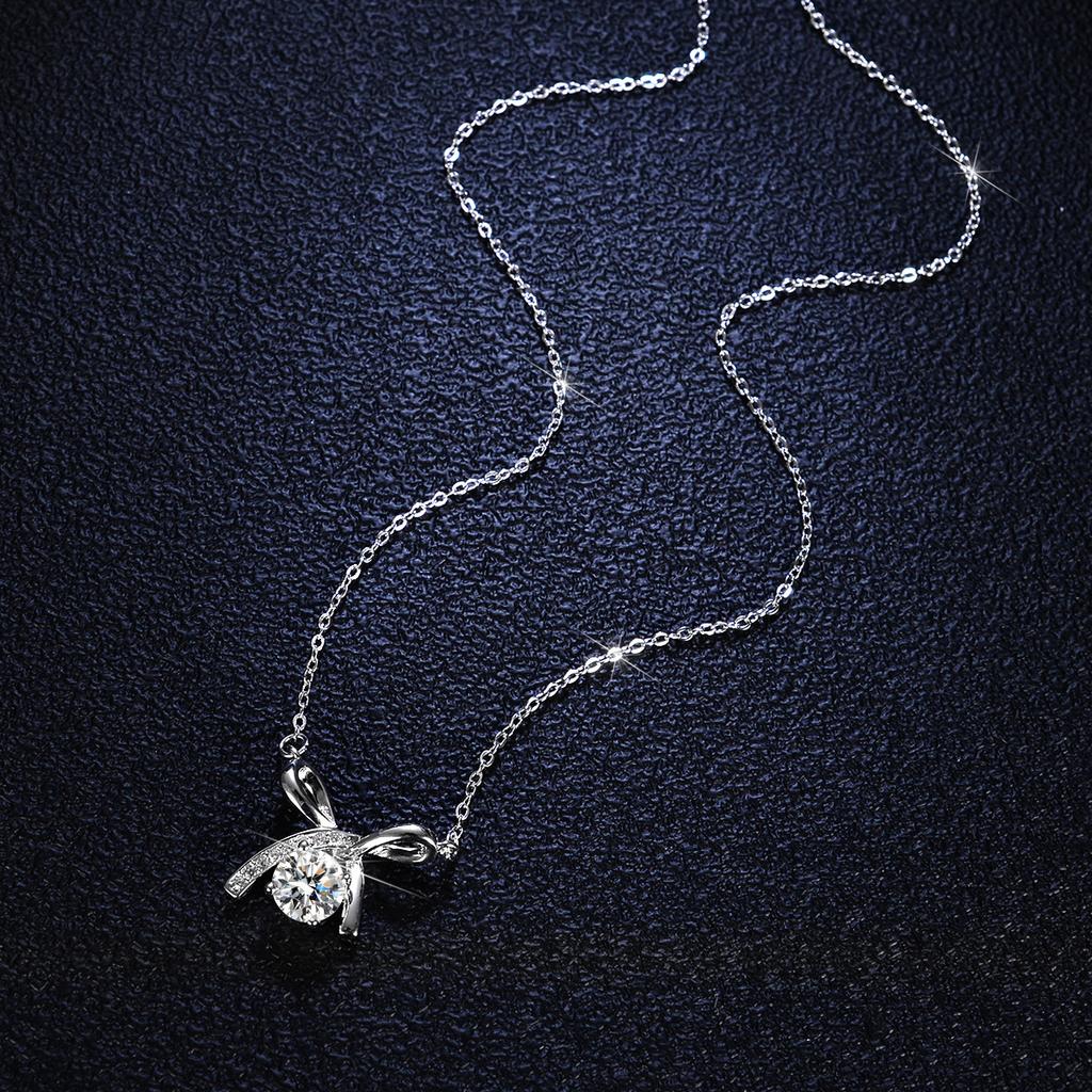 Tancise S925 Sterling Silber Moissanit Luxus Persönlichkeit Anhänger Halskette frauen Klassische Flut Halskette Halskette Party Geschenk