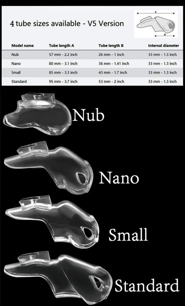 SYXMEE Chastity Belt Resin Cock Cage with Restraint Device for Penis Torture and SM Couple Adult Toy Men's HT-V5, Lock, Restraint, Slave, (Maxi, 45mm)