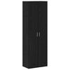 Highboard In Black Oak Look 60 X 35 X 180 Cm Particleboard