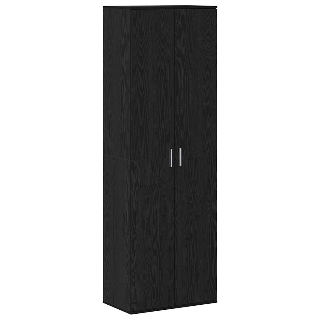 Highboard in Black Oak Look 60 x 35 x 180 cm Particleboard