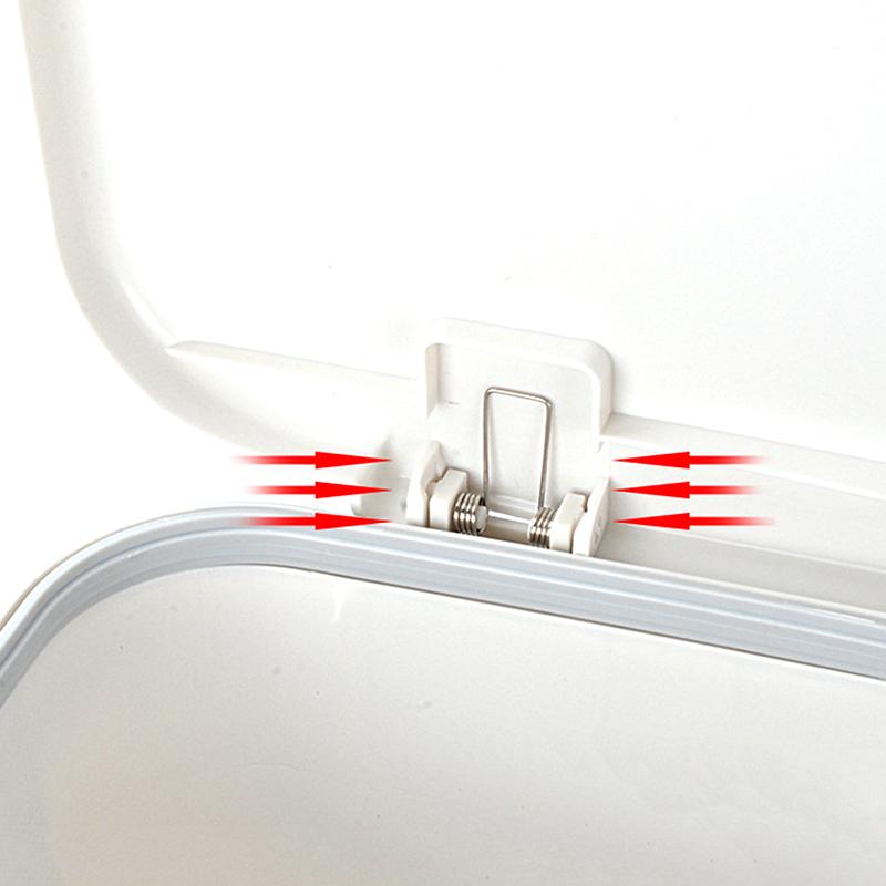 Garbage Can Adjustable Compress 1Mm Double Torsion Spring Hand-Operated Flip-Top Storage Bucket Accessory