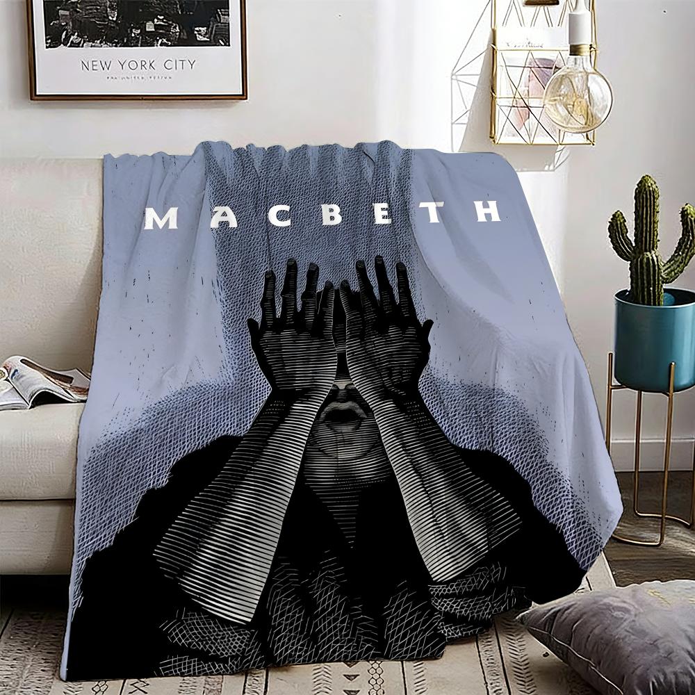 Macbeth Throw Lightweight 240g Flannel Blanket Soft Skin-friendly for Summer Cooling 75X95CM