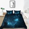 Star Printing Bedding Single Double Bed Full Size 3D Microfiber Universe Printing Pillowcase and Quilt Cover 2/3 Comfortable Home Decoration