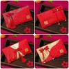 Embroidery Wedding Hongbao Blessing Words Red Pockets Brocade Red Envelop  Spring Festival
