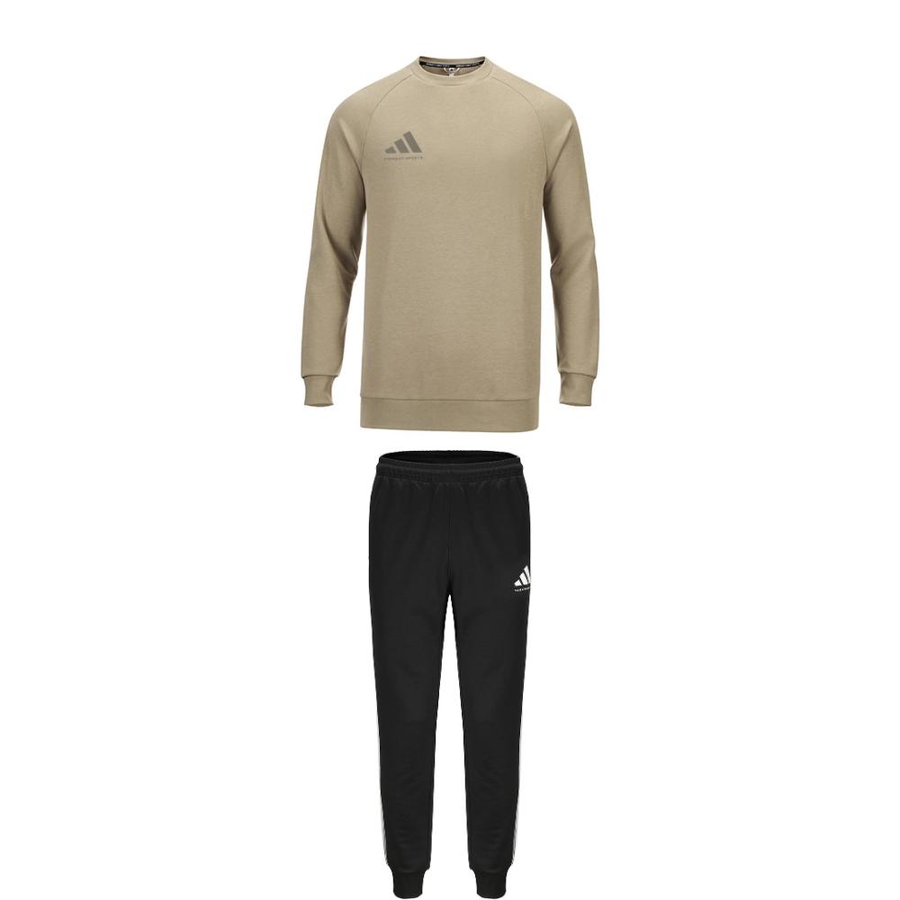 

Adidas Taekwondo Round Neck Pullover Long Sleeve Sweatshirt Simple Comfortable Fashion Long Pants Casual Sports Suit ACLLSPS3CS-GYDG+TR30P1T-BW 2XL