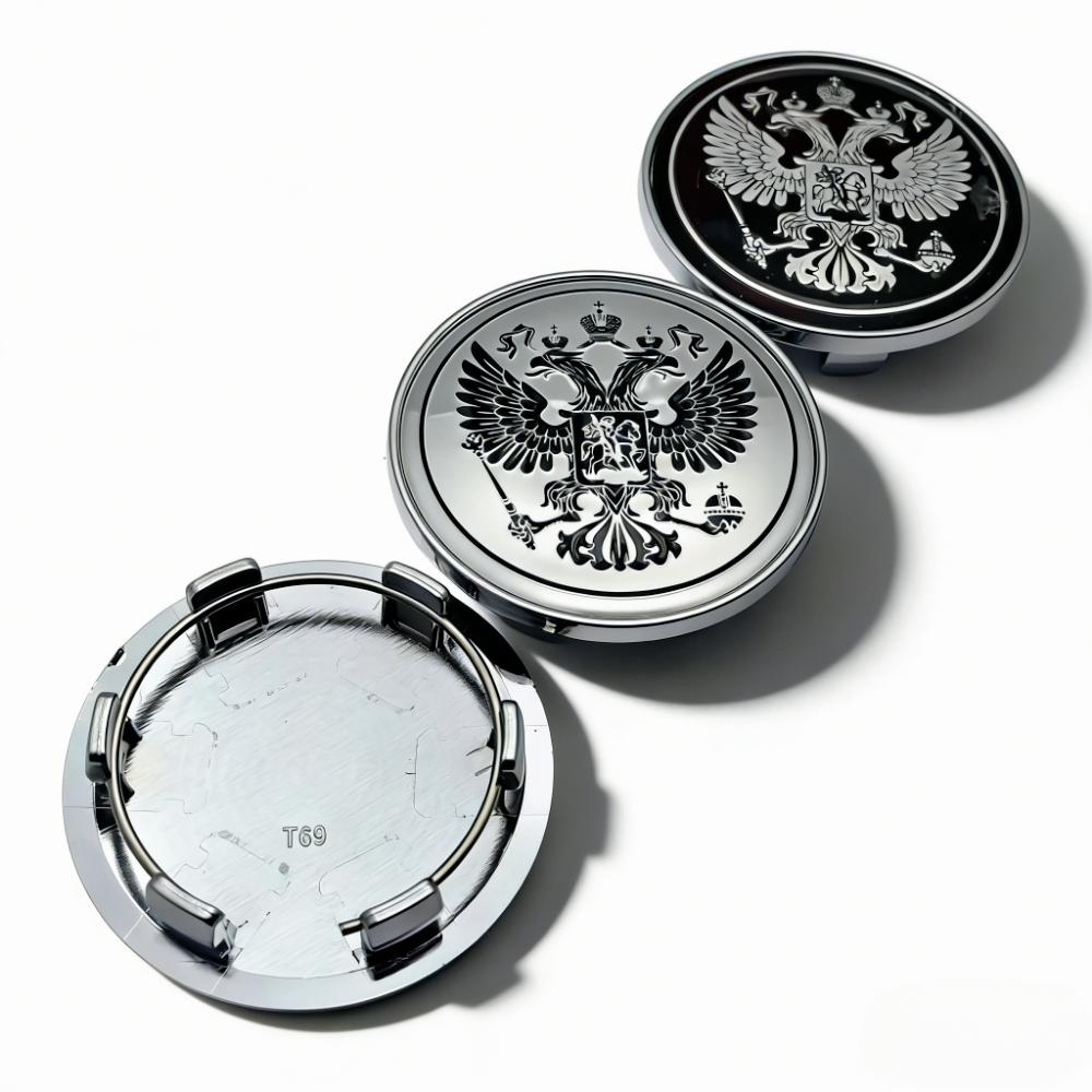 4pcs Russian Coat of Arms Logo Emblem Car Wheel Center Caps 69MM 56MM Wheels Hub Dust Cap Rim Hubcaps Cover Replace Accessories
