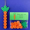 1/4 Sets DIY Easter Button Ornament Kit Handmade Easter Bunny Egg Carrot Hanging Decoration Button Art Crafts Easter Basket Stuffers Party Favors