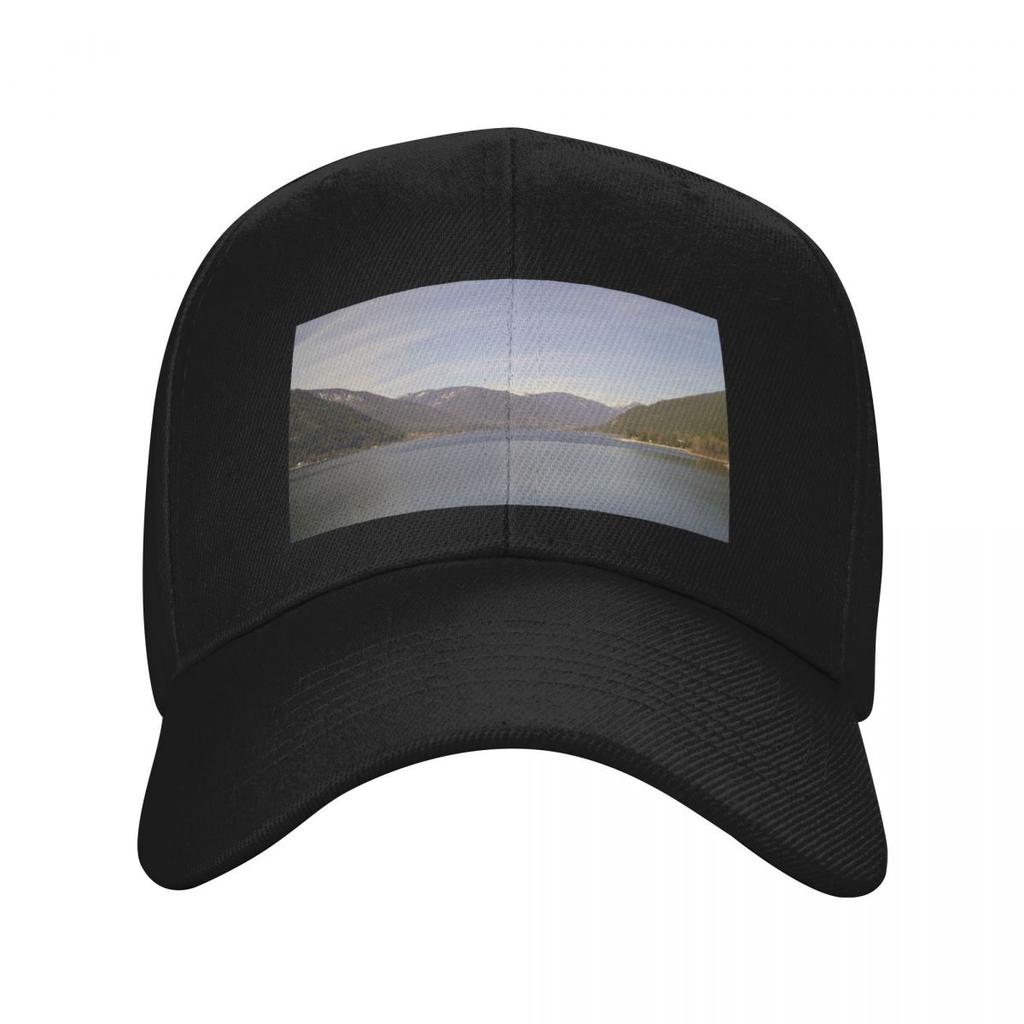 Kootenay Lake and Mountains Baseball Cap Wild Ball Hat Funny Hats Visor Woman Hats Men's