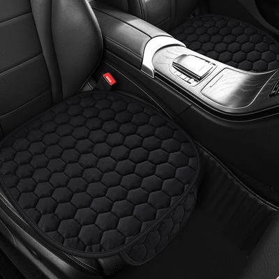 Catifea scurtă, toamnă și iarnă, pernă pentru scaun auto, pernă de pluș, unică, pătrată, anti-alunecare, caldă și rezistentă la uzură