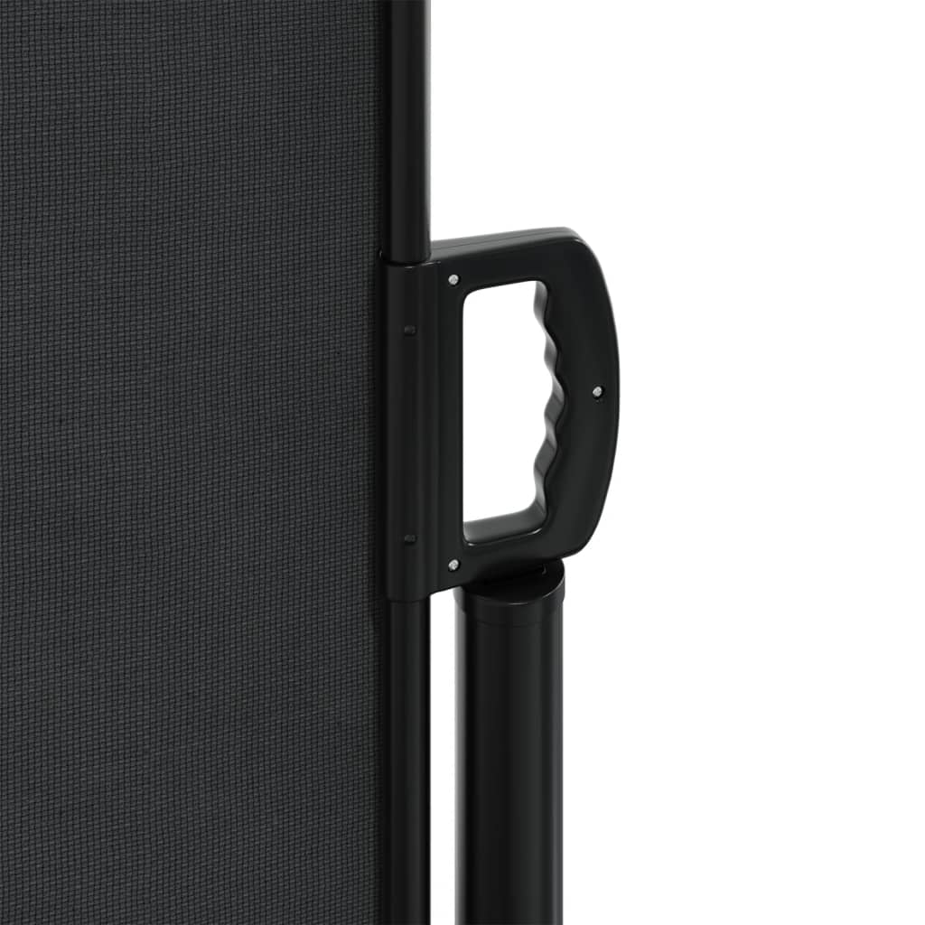 Retractable Side Awning Black 200 X 600 Cm
