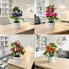 Artificial Rose Plant With Plastic Construction For Wedding Decor And Home Display