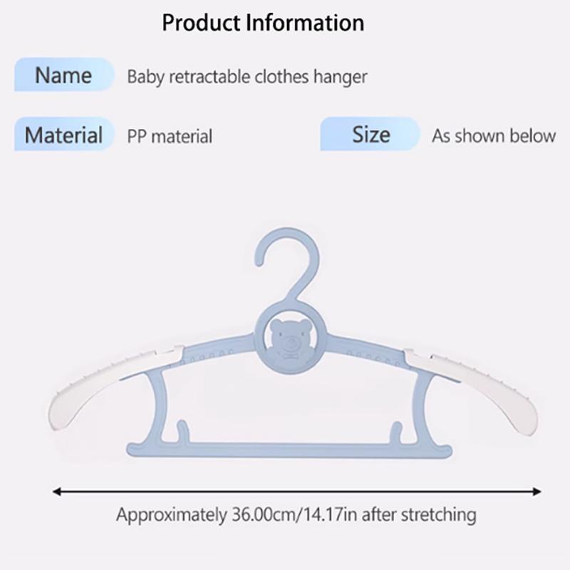 10Pcs Non-slip Baby Clothes Hanger Adjustable Storage Hangers Cute Kids Clothes Organizer Closet Children Baby Coats Rack