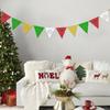 Triangle Christmas Decorative Flag Banners For Vibrant Holiday Atmosphere And Diy Projects