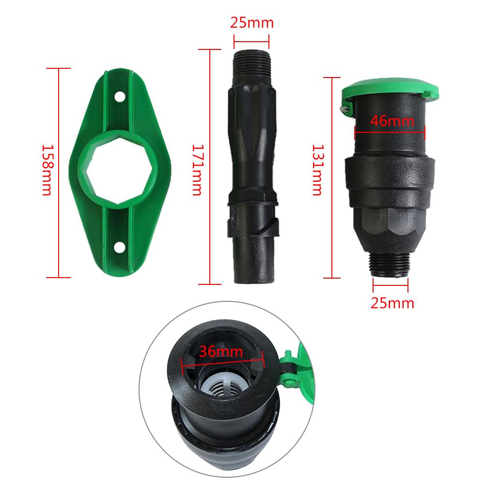 3/4" DN20 Male Thread Rapid Water Intake Valve External Thread One Set 1.5Mpa