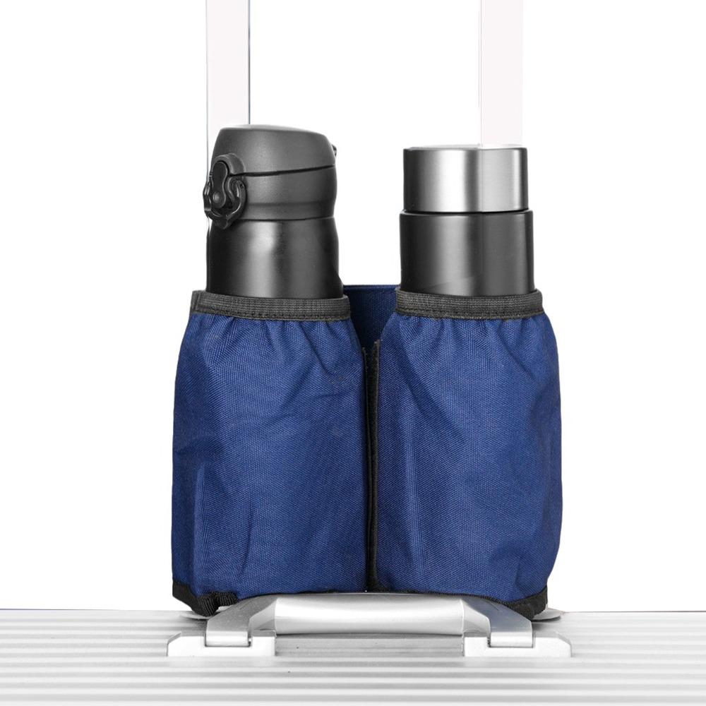 

Fits All Handles Luggage Cup Holder Portable Storage Travel Drink Carrier Business Travel синій