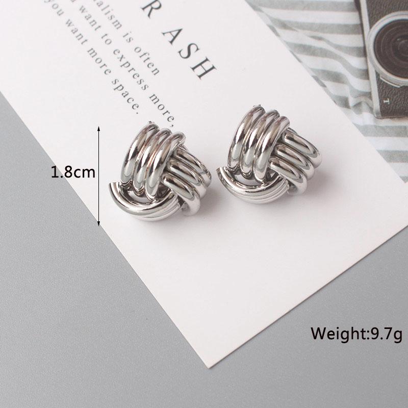 Boucles d'oreilles pendantes torsadées en métal pour femmes, couleur or, alliage enveloppé, déclaration géométrique irrégulière, oreille féminine, zircon, pendientes mujer