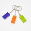 Building Block Keychain 16colors 2*4 Points Children's Novel Toys Accessories Small Particle Bricks Pendant