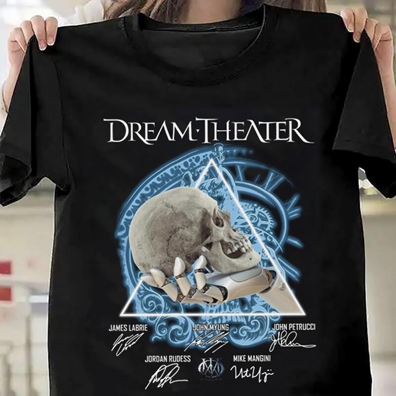 

Dream theater signatures Gift For Fan Black All Size Shirt Unisex T-Shirt M