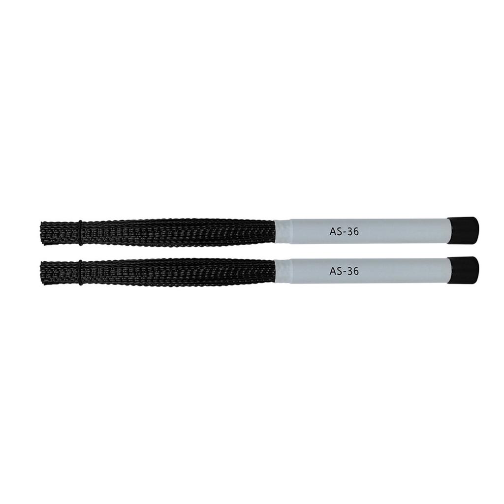 1Pair Rods Drum Brushes with Comfortable Handle Percussion Drum Brushes Dowels Nylon Drum Sticks Brush Smooth Grip