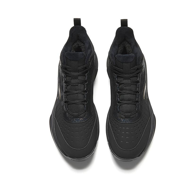 Anta Jianshan 2.5 Lite Sports Comfortable Fleece Non-Slip Wear-Resistant High-Top Basketball Shoes Men Sneakers Basic-Black 912541802Q-4