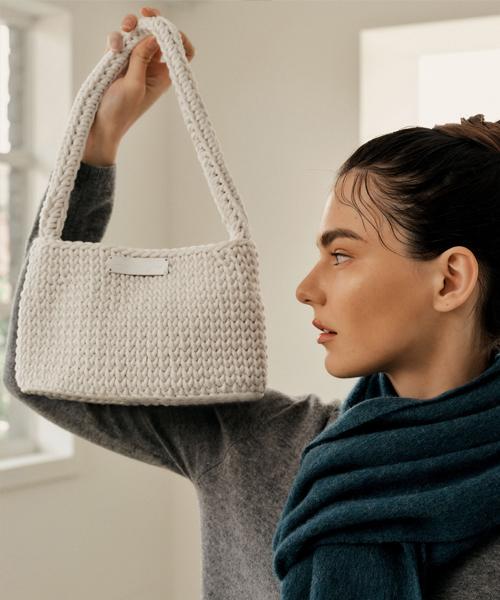 White Project Hand Made Shoulder Bag_Cream