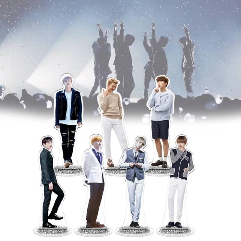 Kpop Star Bts Bangtan Boys Acrylic Stand Figure Double Side Home Table Decor