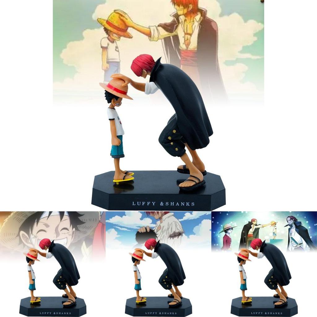 Vibrant Luffy And Shanks Pvc Model For Home Decor And Anime Collector Displays