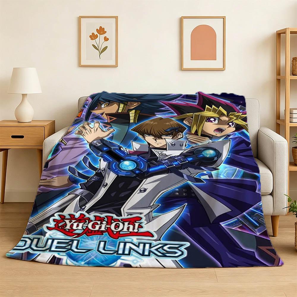 Cartton Y-Yu Gi O-Oh Japan Anime Game 3D Flannel Blanket Soft Throw Blanket Art For Home Decor Bedroom Bed Sofa Picnic Fans Gift