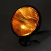 Vintage Retro Style Headlight Universal Motorcycle Headlamp Motorbike Modification AccessoryBlack Shell, Yellow Glass