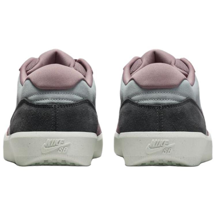 Nike SB Force 58 Textile, Leather Breathable Low top Skateboard Shoes Men's Gray Purple DV5477-010