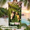 Shaun the Sheep Beach Towel, Personalized Custom Text, Quick Dry Soft Large Towel For Swimming Pool Travel