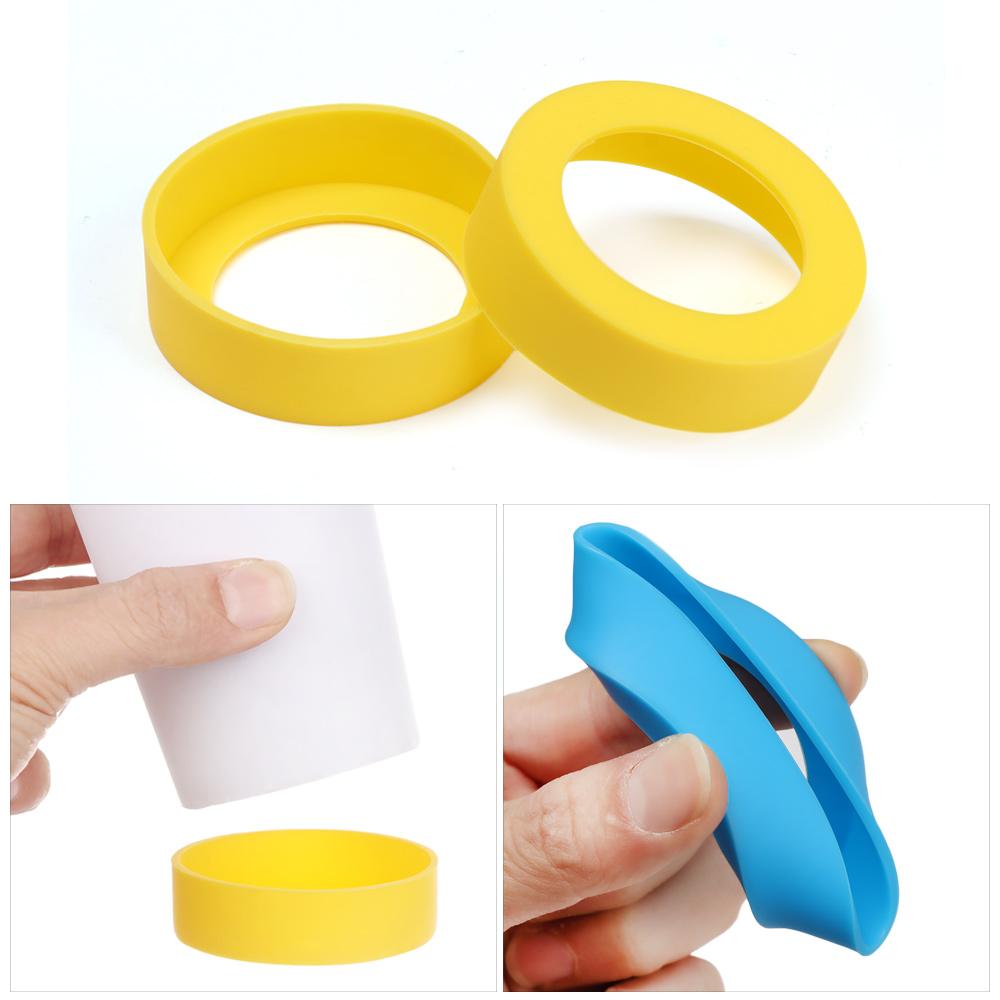 Durable Non-Slip Silicone Cup Sleeve Insulation Cup Mat Water Cup Coasters Water Drink Bottle Pad