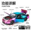 1:24 Nissan GTR\ Skyline Supercar Alloy Metal Diecast Car Model Sound & Light Collection of Hobby Models Trendy Ornament Gift